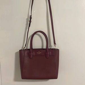 Kate Spade, barely used purse. Good condition, color is deep maroon